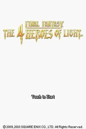 Final Fantasy - The 4 Heroes of Light (USA) screen shot title